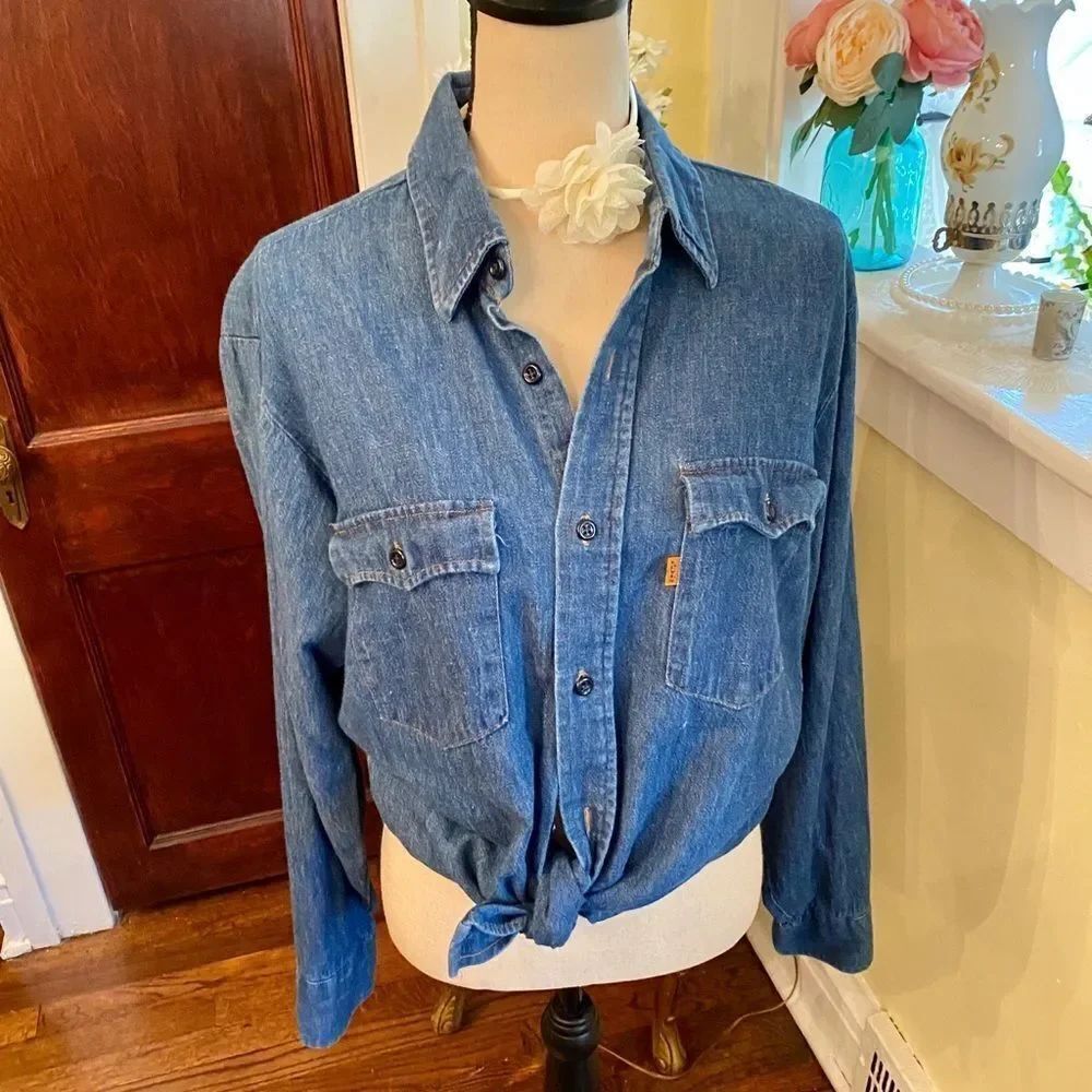 *Country Couture* VTG Orange Tag Denim Levi’s Orange Tag L 60’s 70’s 80’s 90’s